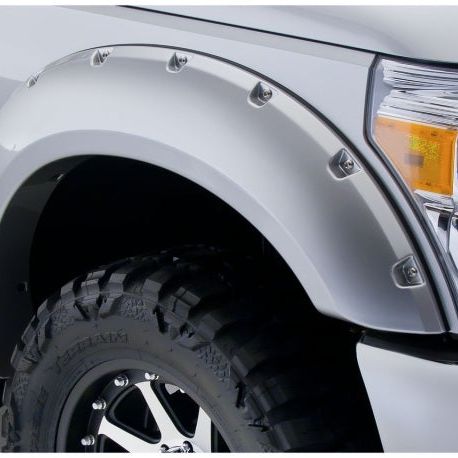 Bushwacker 11-16 Ford F-250 Super Duty Pocket Style Flares 2pc - Black-tuningsupply.com