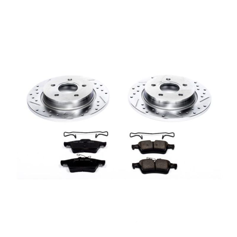 Power Stop 12-18 Ford Focus Rear Z23 Evolution Sport Brake Kit-tuningsupply.com