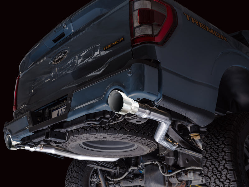 

AWE Tuning 3015-32402 - AWE3015-32402 - AWE Tuning 2021+ Ford F150 Tremor w/ Bumper Cutouts 0FG Resonated Cat-Back w/ Chrome Silver Tips - Shipped in Europe - Tuningsupply.com

