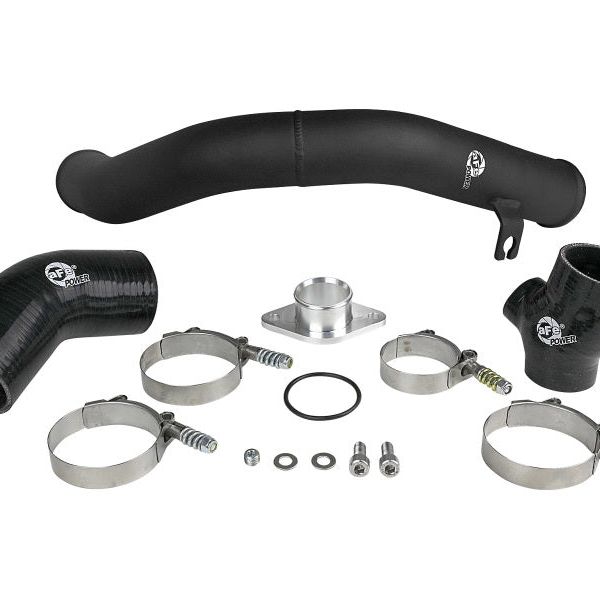 aFe BladeRunner 2.5in Aluminium Hot Side Charge Pipe 15-20 Subaru WRX 2.0T - Black-tuningsupply.com