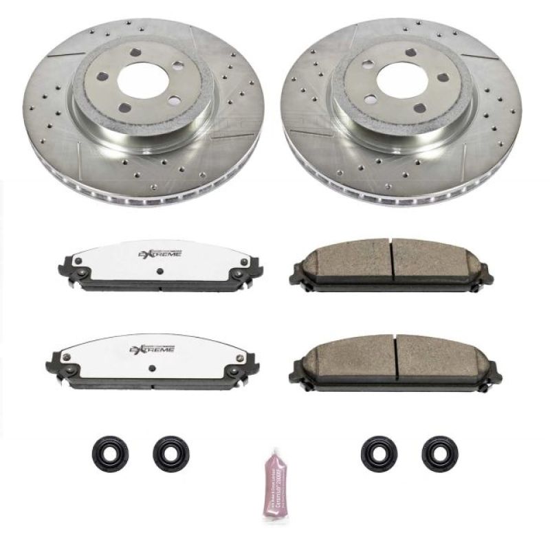 Power Stop 05-19 Chrysler 300 Front Z26 Street Warrior Brake Kit-tuningsupply.com