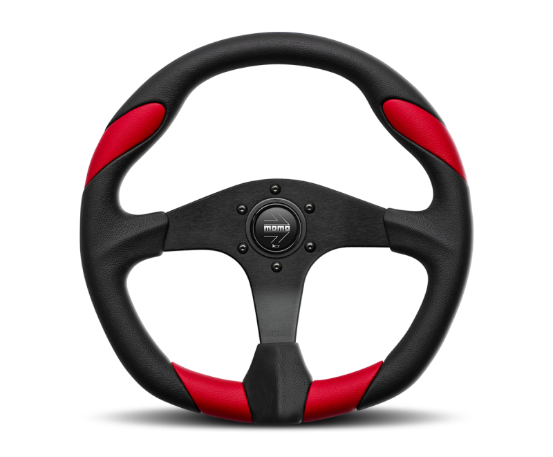

MOMO RET36BK2S - MOMRET36BK2S - Momo Retro Steering Wheel 360 mm - 4 Black Leather/Wht Stitch/Brushed Spokes - Shipped in Europe - Tuningsupply.com
