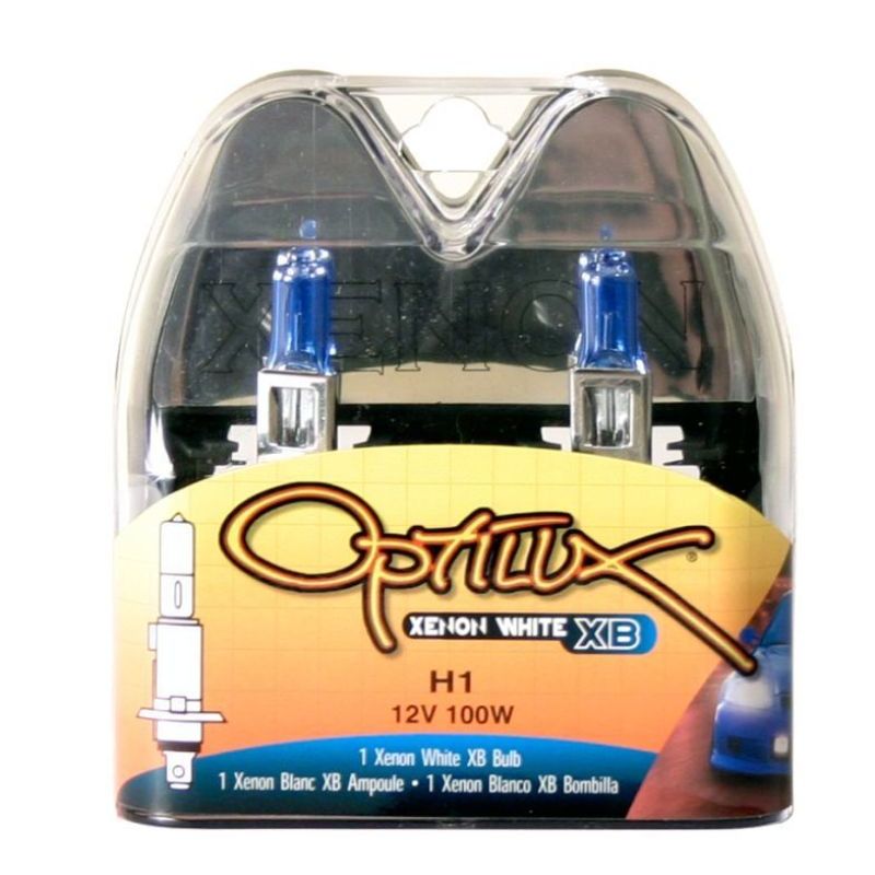 Hella Optilux H1 100W XB Extreme White Bulbs (Pair)-tuningsupply.com