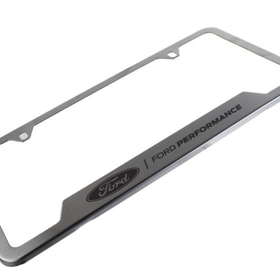 Ford Racing Stainless Steel Ford Performance License Plate Frame-tuningsupply.com