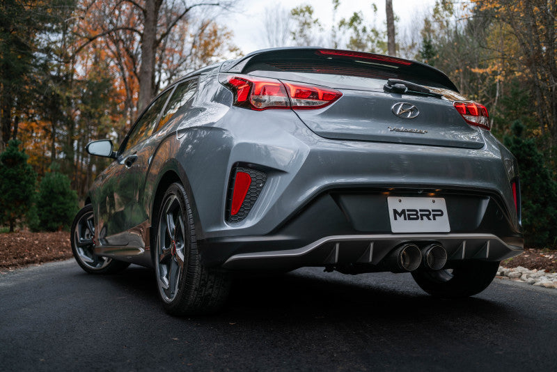 2019+ MBRP Hyundai Veloster Turbo Cat Back - T304 Stainless - Carbon Fiber Tip-tuningsupply.com