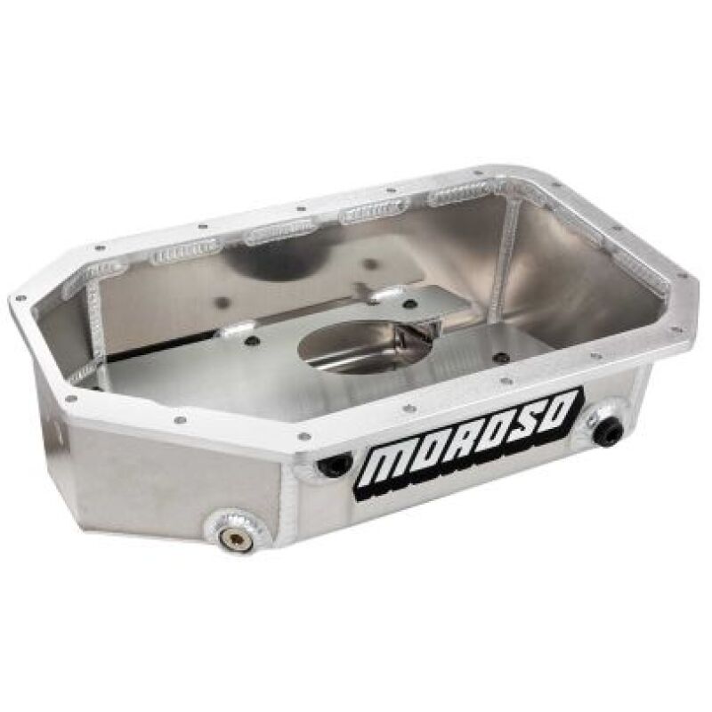 Moroso Honda/Acura K20/K24 Swap Road Race Baffled Wet Sump 6.5 Qt 6.25in Deep Aluminum Oil Pan-tuningsupply.com