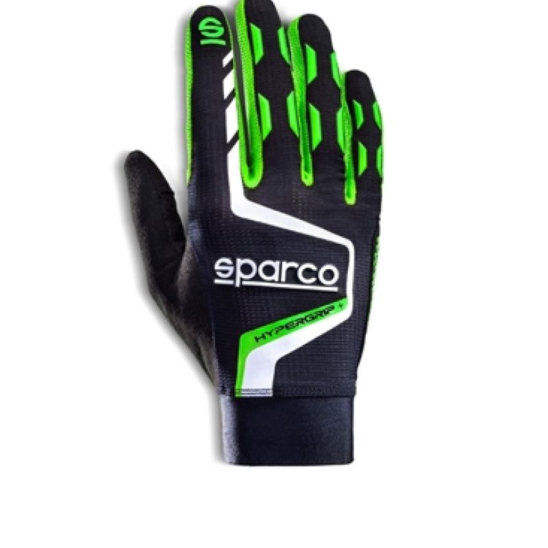 Sparco Gloves Hypergrip+ 10 Black/Green-Racing Gloves-SPARCO-SPA00209510NRVF-SMINKpower Performance Parts