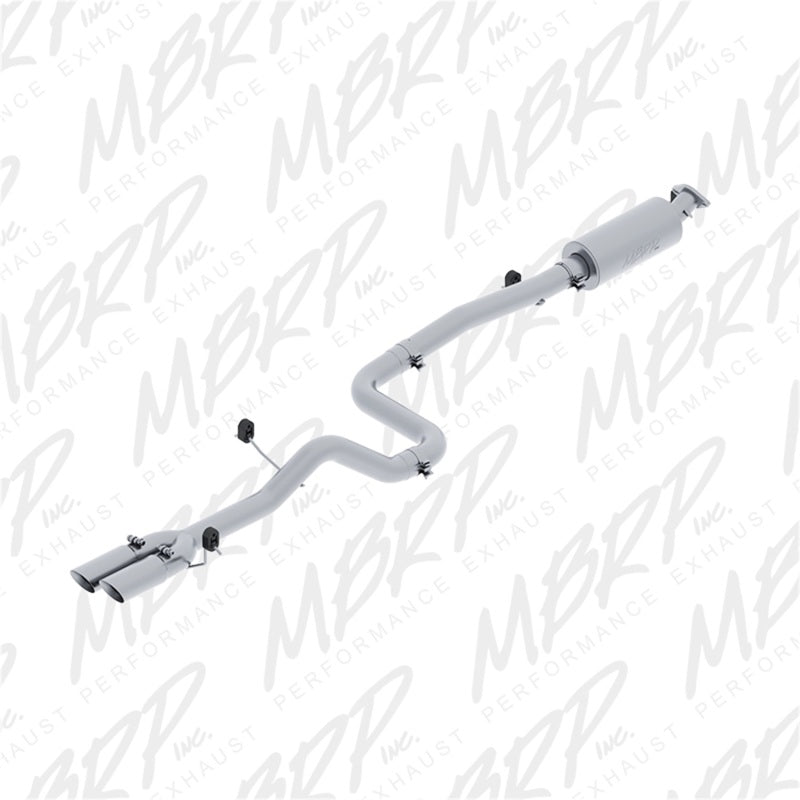 MBRP 14-19 Ford Fiesta ST 1.6L EcoBoost 3in Dual Outlet Alum Cat Back-tuningsupply.com