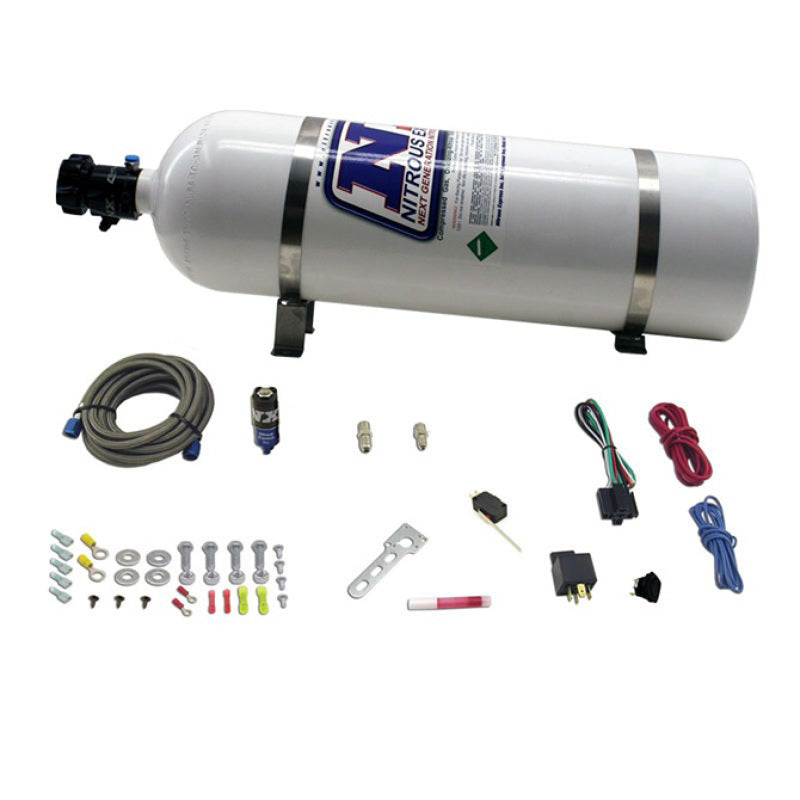 Nitrous Express Diesel Dry Nitrous Kit w/15lb Bottle/Mounting Hardware for 50HP-tuningsupply.com