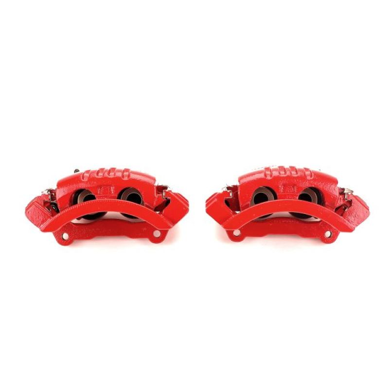 Power Stop 06-08 Dodge Ram 1500 Rear Red Calipers w/Brackets - Pair-tuningsupply.com