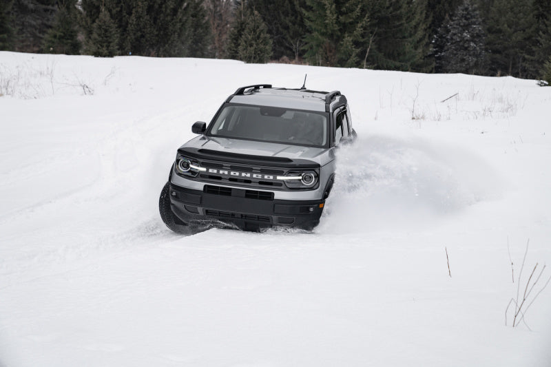 AVS 2021 Ford Bronco Sport Aeroskin II Textured Low Profile Hood Shield - Black-tuningsupply.com