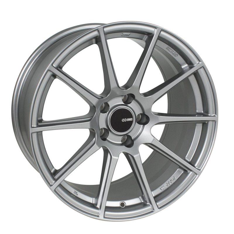 Enkei TS10 17x8 5x114.3 45mm Offset 72.6mm Bore Grey Wheel-tuningsupply.com