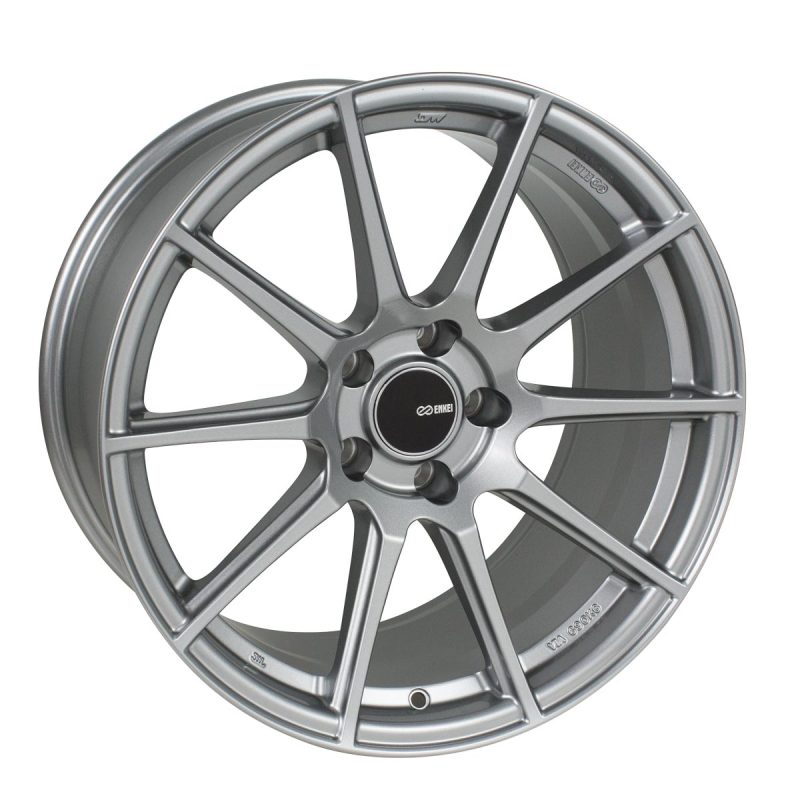 Enkei TS10 18x8 5x112 45mm Offset 72.6mm Bore Grey Wheel-tuningsupply.com