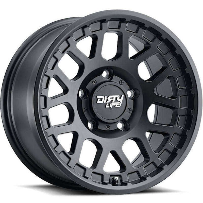 Dirty Life 9306 Mesa 17x9 / 5x127 BP / -12mm Offset / 78.1mm Hub Matte Black Wheel-tuningsupply.com