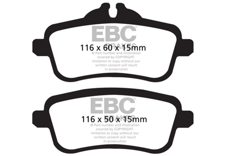 EBC 13-16 Mercedes-Benz GL350 3.0 TD Greenstuff Rear Brake Pads-tuningsupply.com