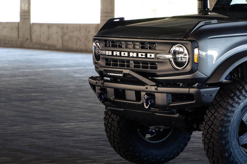 DV8 Offroad 21-22 Ford Bronco Factory Modular Front Bumper Bull Bar-tuningsupply.com