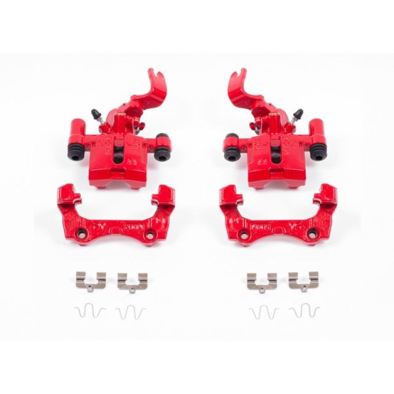 Power Stop 94-97 Mazda Miata Rear Red Calipers w/Brackets - Pair-tuningsupply.com