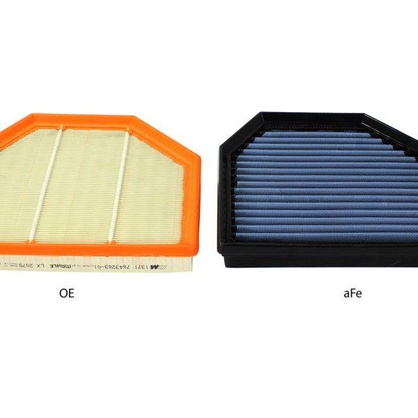 aFe MagnumFLOW OEM Replacement Air Filter PRO 5R 2015 BMW M3/M4 (F80/F82) 3.0L S55 (tt) Qty. 2-tuningsupply.com