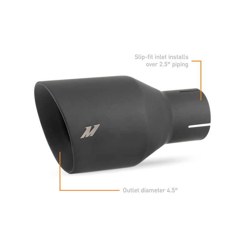 

Mishimoto MMEXH-TIP-DW25BK - MISMMEXH-TIP-DW25BK - Mishimoto Clamp-on Double Wall Exhaust Tip 2.5 Inlet Slash Cut - Shipped in Europe - Tuningsupply.com
