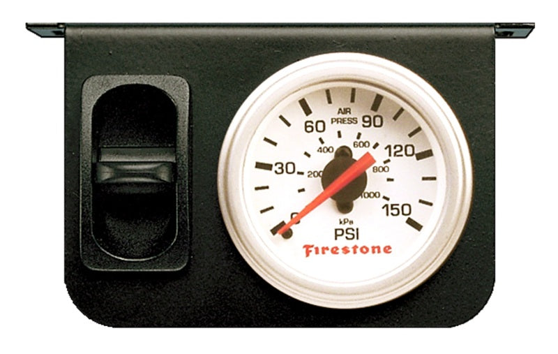 

Firestone 2225 - FIR2225 - Firestone Air Adjustable Leveling Control Panel w/Single Gauge 0-150psi - White Face (WR17602225) - Shipped in Europe - Tuningsupply.com
