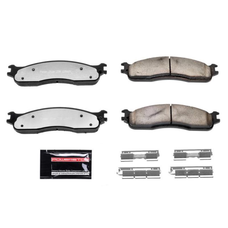 Power Stop 06-08 Dodge Ram 1500 Front Z36 Truck & Tow Brake Pads w/Hardware-tuningsupply.com