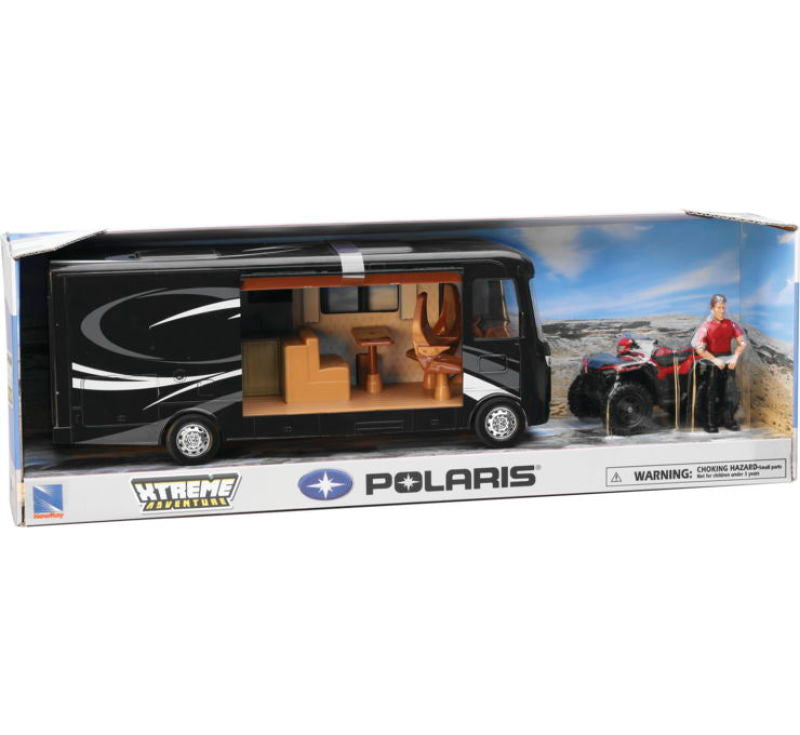 New Ray Toys Polaris Sportsman with RV Van and Figurine-tuningsupply.com