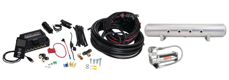 Air Lift Performance 3P (3/8 Air Line 5 Gal  Raw Aluminum Tank VIAIR 444C Comp)-tuningsupply.com