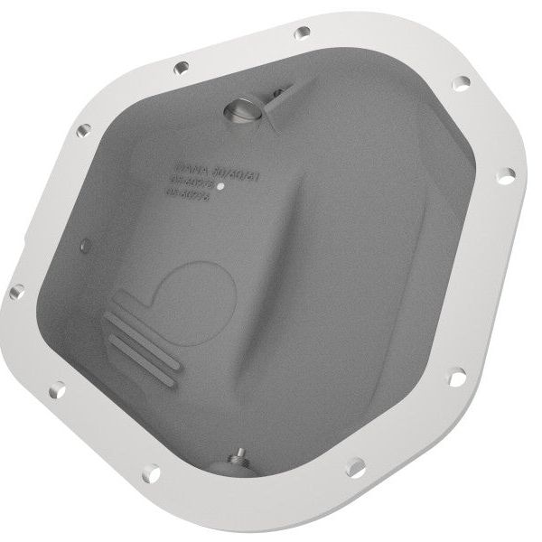 afe Front Differential Cover (Raw; Street Series); Ford Diesel Trucks 94.5-14 V8-7.3/6.0/6.4/6.7L-tuningsupply.com