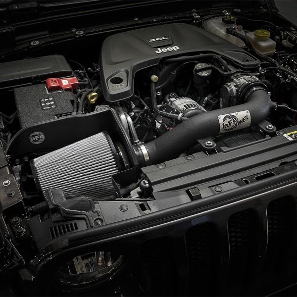 aFe Magnum FORCE Stage-2 XP Pro DRY S Cold Air Intake System 2018+ Jeep Wrangler (JL) V6 3.6L-tuningsupply.com