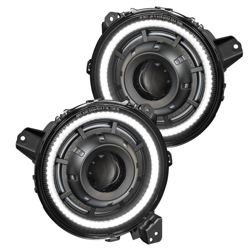 Oracle Oculus Bi-LED Projector Headlights for Jeep JL/Gladiator JT - w/ Simple Cntrl SEE WARRANTY-tuningsupply.com