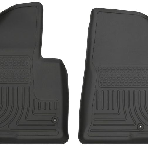 Husky Liners 13-15 Hyundai Sante Fe GLS/Limited WeatherBeater Front Row Black Floor Liners-tuningsupply.com