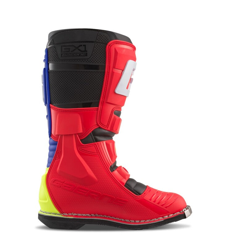 Gaerne GX1 Boot Red Multi Size - 10-tuningsupply.com