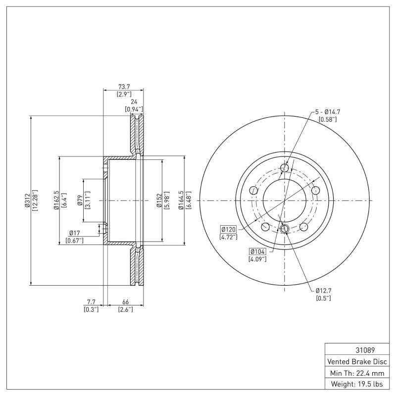 

DFC 600-31089 - DFC600-31089 - DFC 07-21 BMW 428i Gran Coupe Front Brake Rotor - Shipped in Europe - Tuningsupply.com
