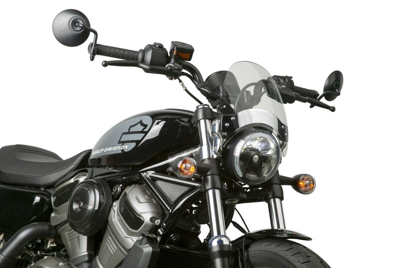 

National Cycle N25030 - NATN25030 - National Cycle Deflector Screen w/ Handlebar 7/8 and 1 in. U-Clamp-Clear - Shipped in Europe - Tuningsupply.com
