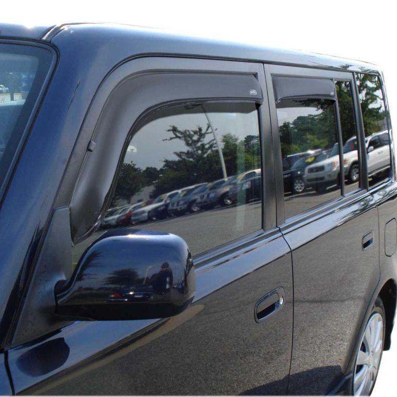 AVS 04-06 Scion XB Ventvisor In-Channel Front & Rear Window Deflectors 4pc - Smoke-tuningsupply.com