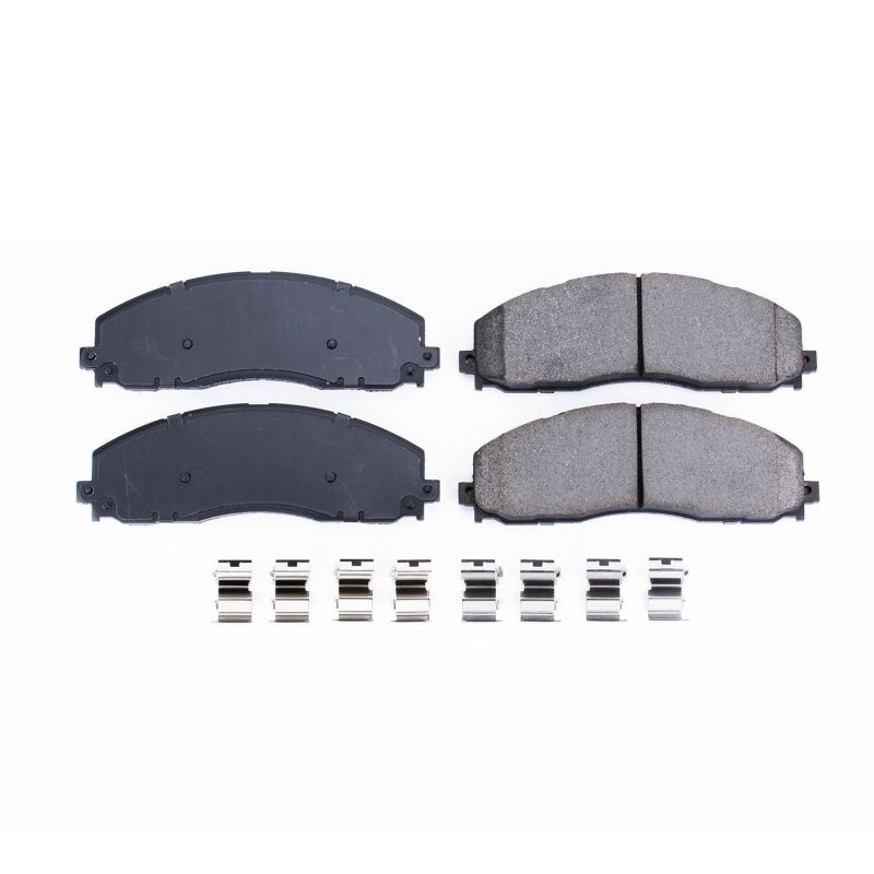 Power Stop 12-19 Ford F-250 Super Duty Front Z17 Evolution Ceramic Brake Pads with/Hardware