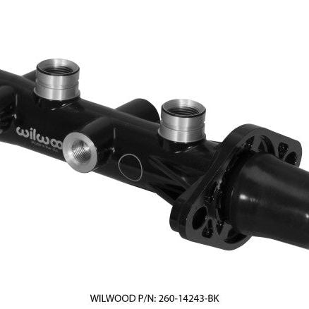 Wilwood Tandem Remote Master Cylinder - 1in Bore Black-Brake Master Cylinder-Wilwood-WIL260-14243-BK-SMINKpower Performance Parts