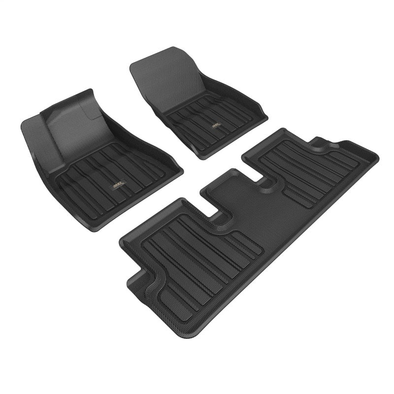 3D Maxpider 2024 Tesla Model 3 Elitect Floor Mat 1st/2nd Row-tuningsupply.com