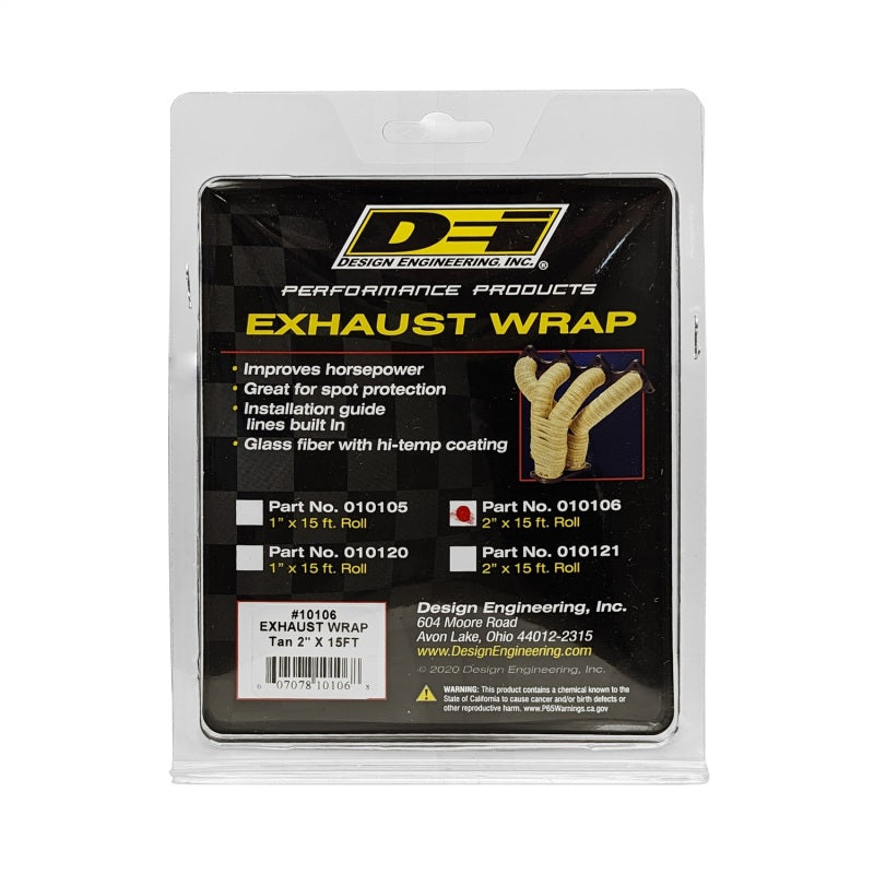 

DEI 10106 - DEI10106 - DEI Exhaust Wrap 2in x 15ft - Tan - Shipped in Europe - Tuningsupply.com

