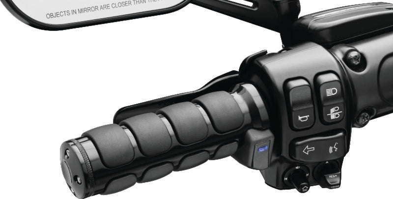 Kuryakyn Heated ISO Grips Throttle-By-Wire Gloss Black-tuningsupply.com