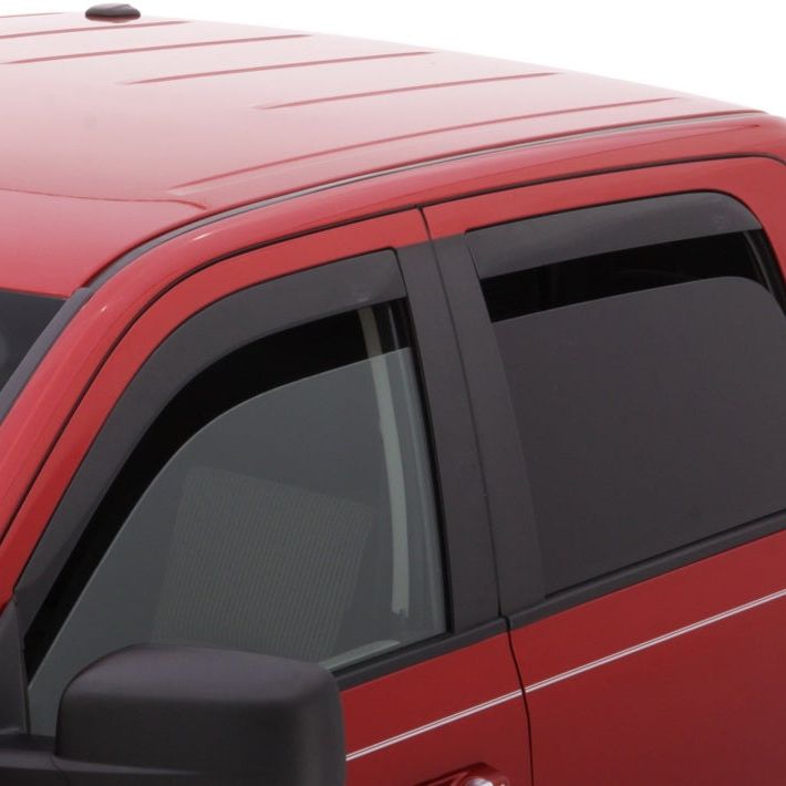 AVS 02-08 Dodge RAM 1500 Quad Cab Ventvisor Low Profile Deflectors 4pc - Smoke-tuningsupply.com