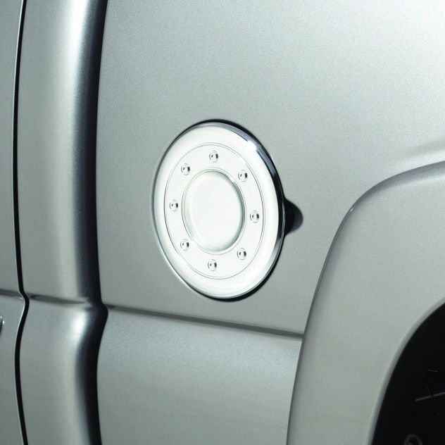 AVS 02-06 Cadillac Escalade Fuel Door Cover - Chrome-tuningsupply.com