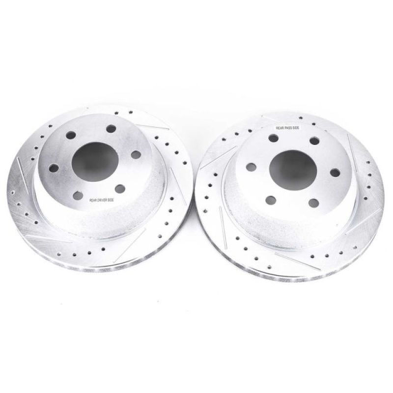 Power Stop 02-06 Cadillac Escalade Rear Evolution Drilled & Slotted Rotors - Pair-tuningsupply.com