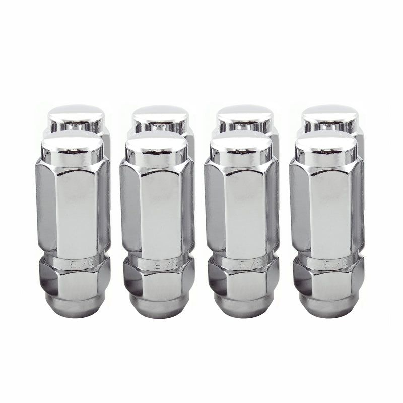 McGard Hex Lug Nut (Cone Seat / Duplex) 9/16-18 / 7/8 Hex / 2.5in. Length (8-Pack) - Chrome-tuningsupply.com