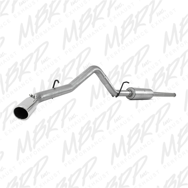 MBRP 14 Chevy/GMC 1500 Silverado/Sierra 4.3L V6/5.3L V8 Single Side Exit AL 3in Cat Back Exhaust-tuningsupply.com