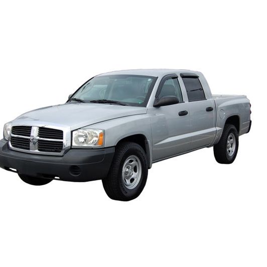 AVS 05-11 Dodge Dakota Quad Cab Ventvisor Outside Mount Window Deflectors 4pc - Smoke-tuningsupply.com