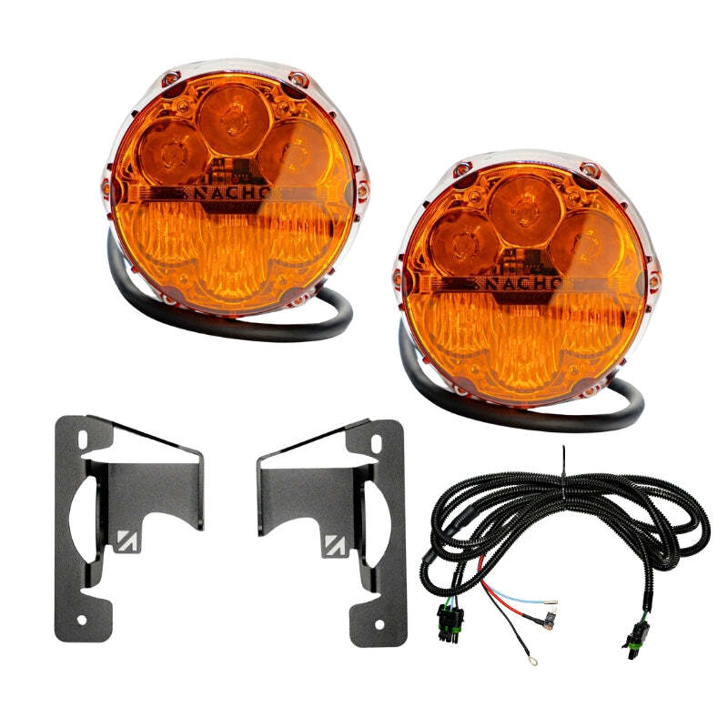 
  

Nacho Offroad Technology  - NACV3JW2KASO - Nacho Lighting Jeep JL/JT Nacho SAE Only Amber Plug N Play Fog Light Kit (Bumper Kit) - Shipped in Europe - Tuningsupply.com

