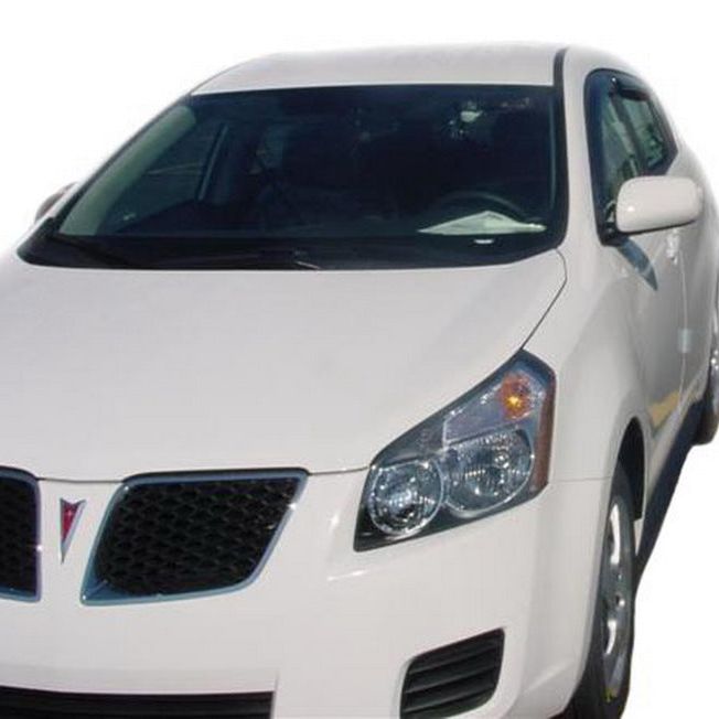 AVS 09-10 Pontiac Vibe Ventvisor Outside Mount Window Deflectors 4pc - Smoke-tuningsupply.com