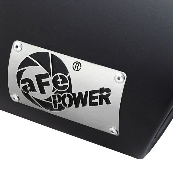 aFe Diesel Exhaust Tip Bolt On Black 4in Inlex x 6in Outlet x 12in-tuningsupply.com