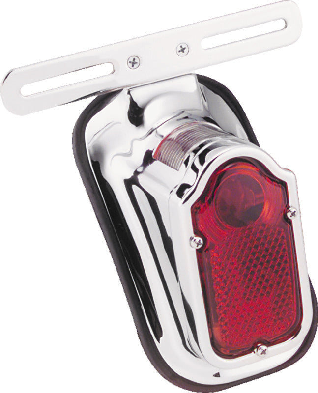 Bikers Choice 40-54 Big Twin And Custom Use Chrome Tombstone Taillight 12V Replaces H-D 68003-47T-tuningsupply.com